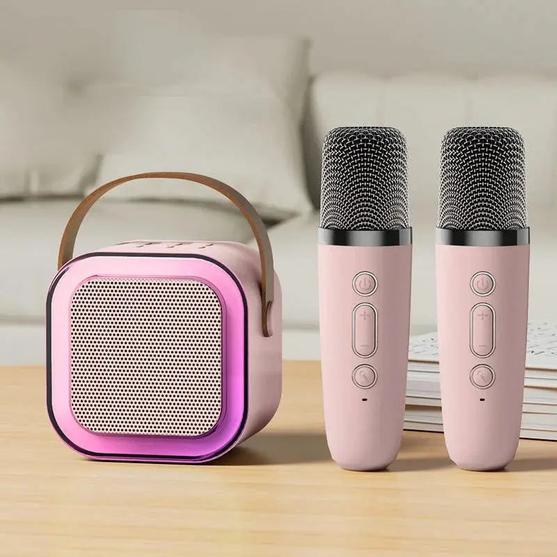 Mini Karaoke Machine with Wireless Microphones Stone's Store