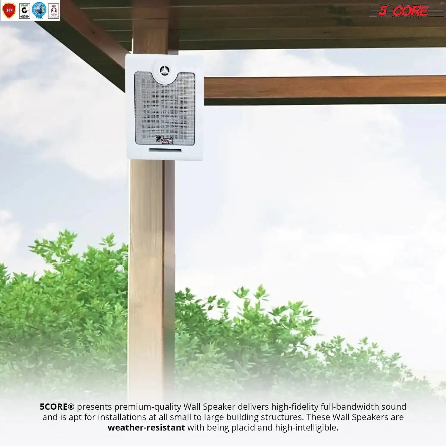 5Core Outdoor Wall Speakers High Performance Ceiling Mount Speaker 50W RMS, 4Ohms My Store