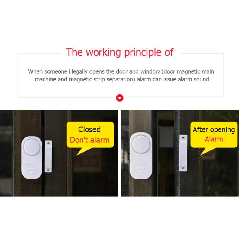 6 PCS WIRELESS Home Window Door Burglar Security ALARM System Magnetic Sensor My Store