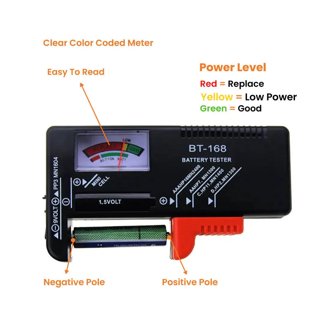 Battery Tester Checker Universal My Store