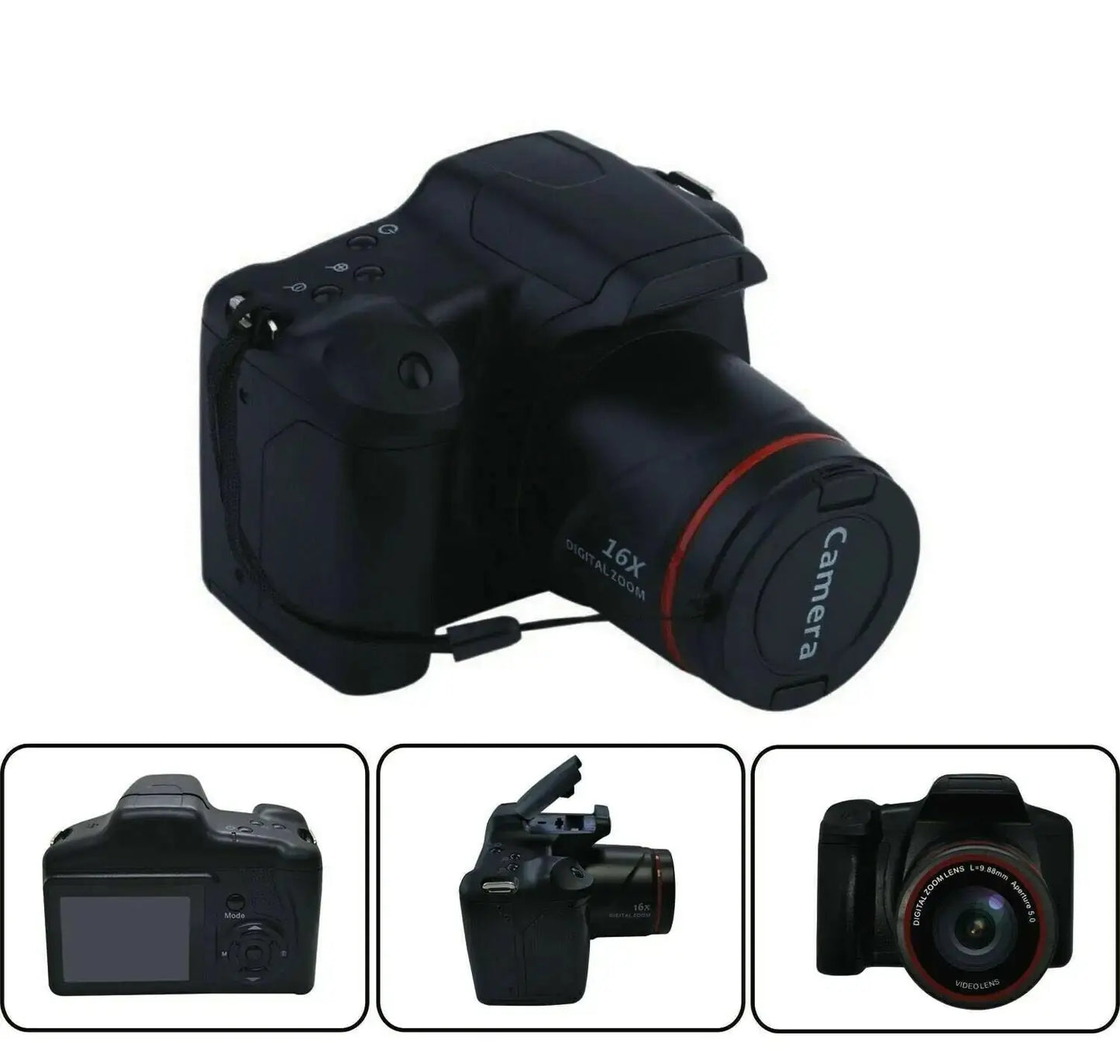 Digital Camera 3.0 Inch TFT LCD Screen 16X Zoom HD 16MP 1080P Anti-Shake Mic US My Store