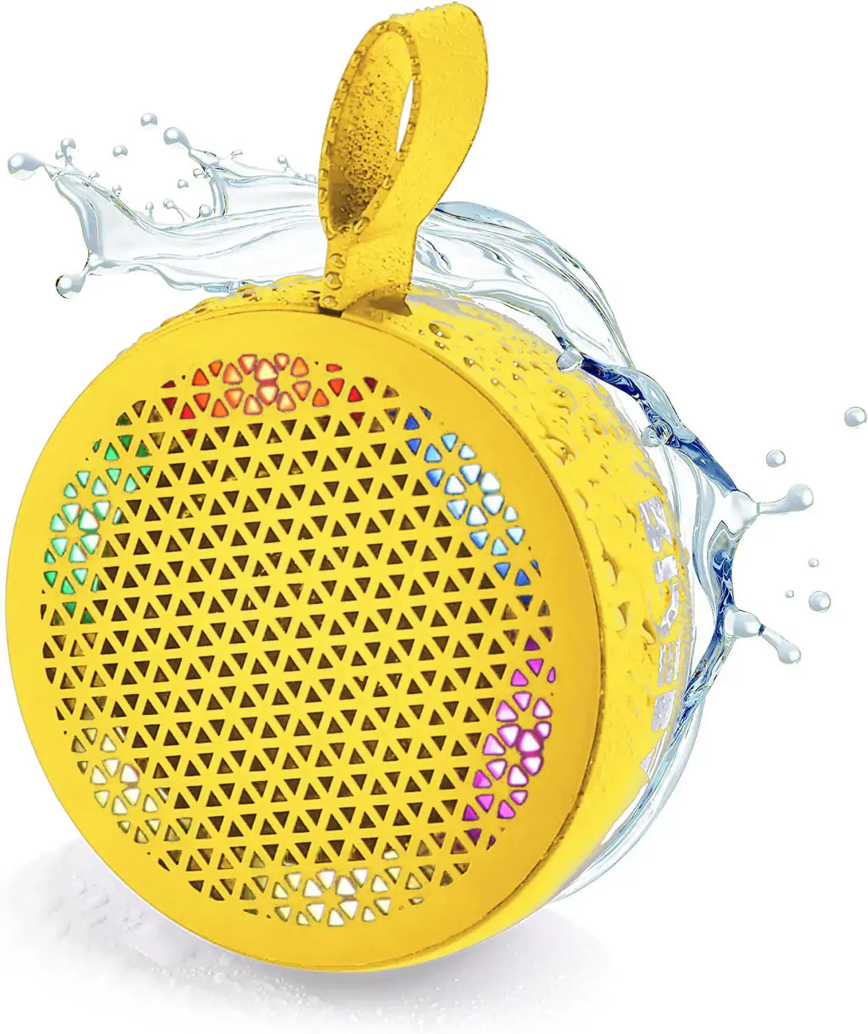 RISEBASS Water Resistant Bluetooth Shower Speaker, Handsfree Portable Speakerphone Control Buttons with LED Light, True Wireless Stereo for Bathroom, Kitchen, Hiking, Kayak, Beach, Gifts My Store