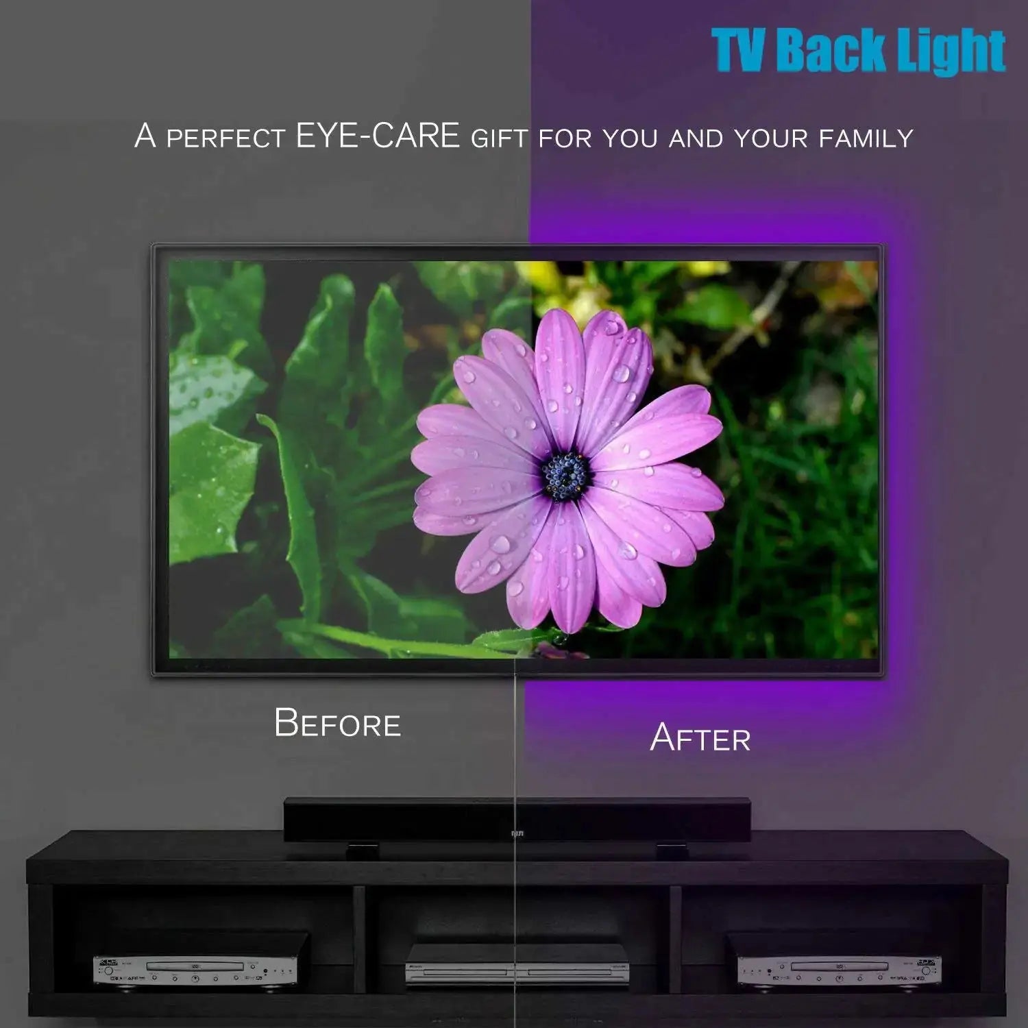 5V USB LED Strip Lights TV Back Light 5050 RGB Colour Changing with 24Key Remote My Store