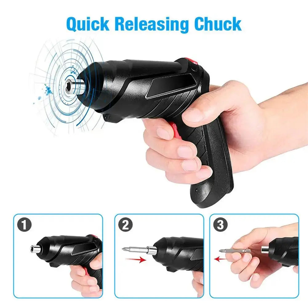 3.6v Power Tools Household Maintenance Repair 500mAh Lithium Battery Mini Household Electric Drill Rotated Cordless Screwdriver DIZAINLIFE Store