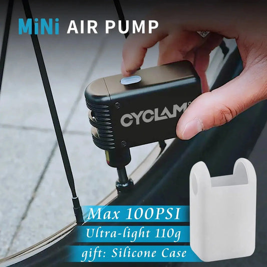 CYCLAMI Mini Electric Air Pump Portable Bicycle Cordless Inflator Presta Schrader Valve Outdoor Road MTB Bike Accessories MORIDER Store