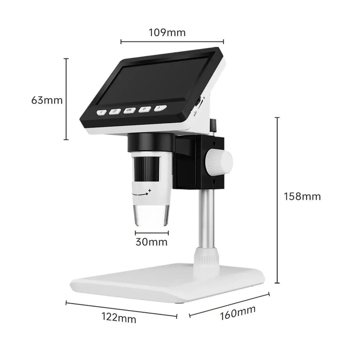 4.3 Inch Digital Microscope 1080P 50-1000x Coin Microscopio 2000mAh Soldering Microscope for Electronics Repair PCB PC Laptop INSKAM Store