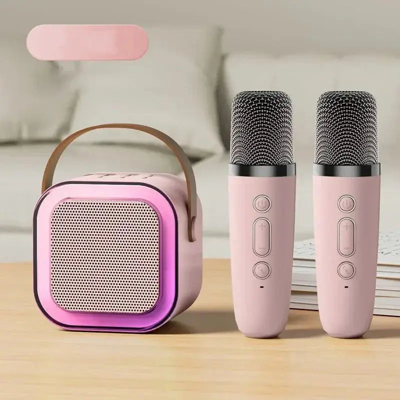 Mini Karaoke Machine with Wireless Microphones Stone's Store