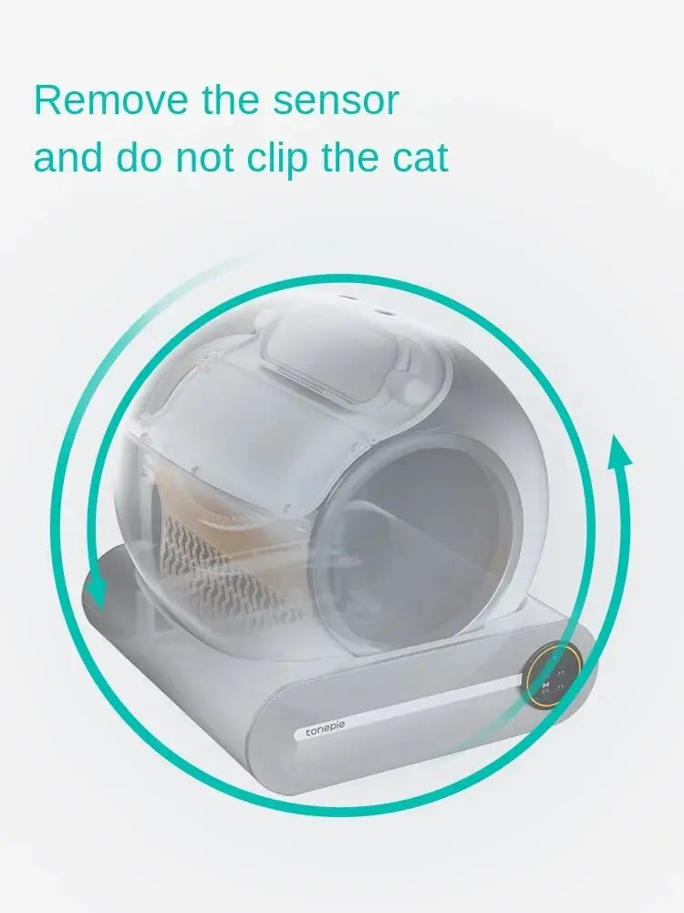 Smart Cat Litter Box, Automatic Fully Enclosed Electric Self Cleaning Litter Box MoreFore Official Store