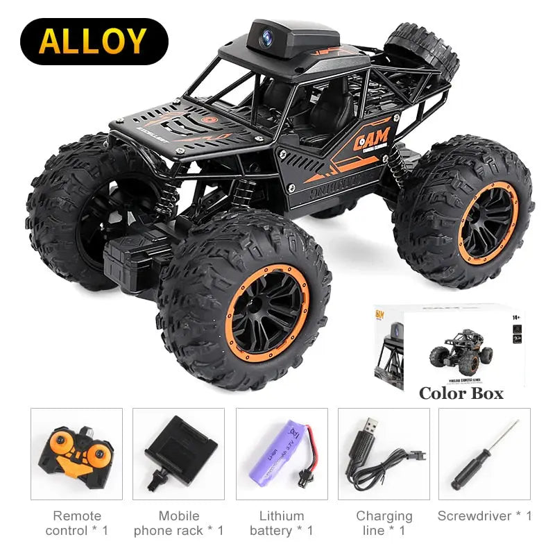 1:18 2.4G Remote Control SUV Radiocontrol Climbing Stunt Vehicle With HD 720P WIFI FPV Camera HY Toy Store