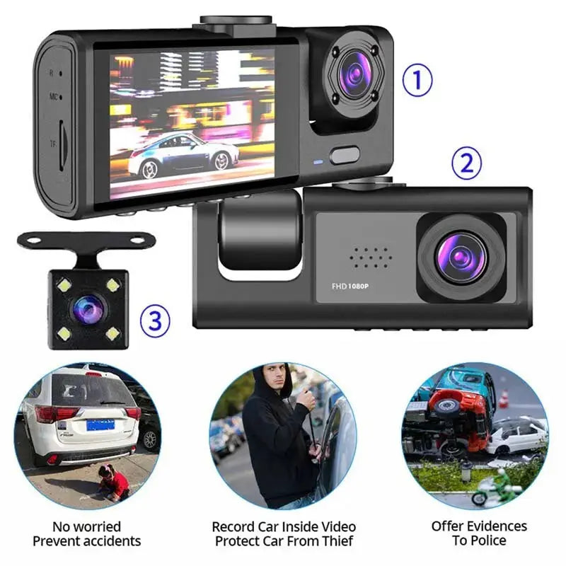 Dash Cam W/ IR Night Vision Baideluo Factory Store