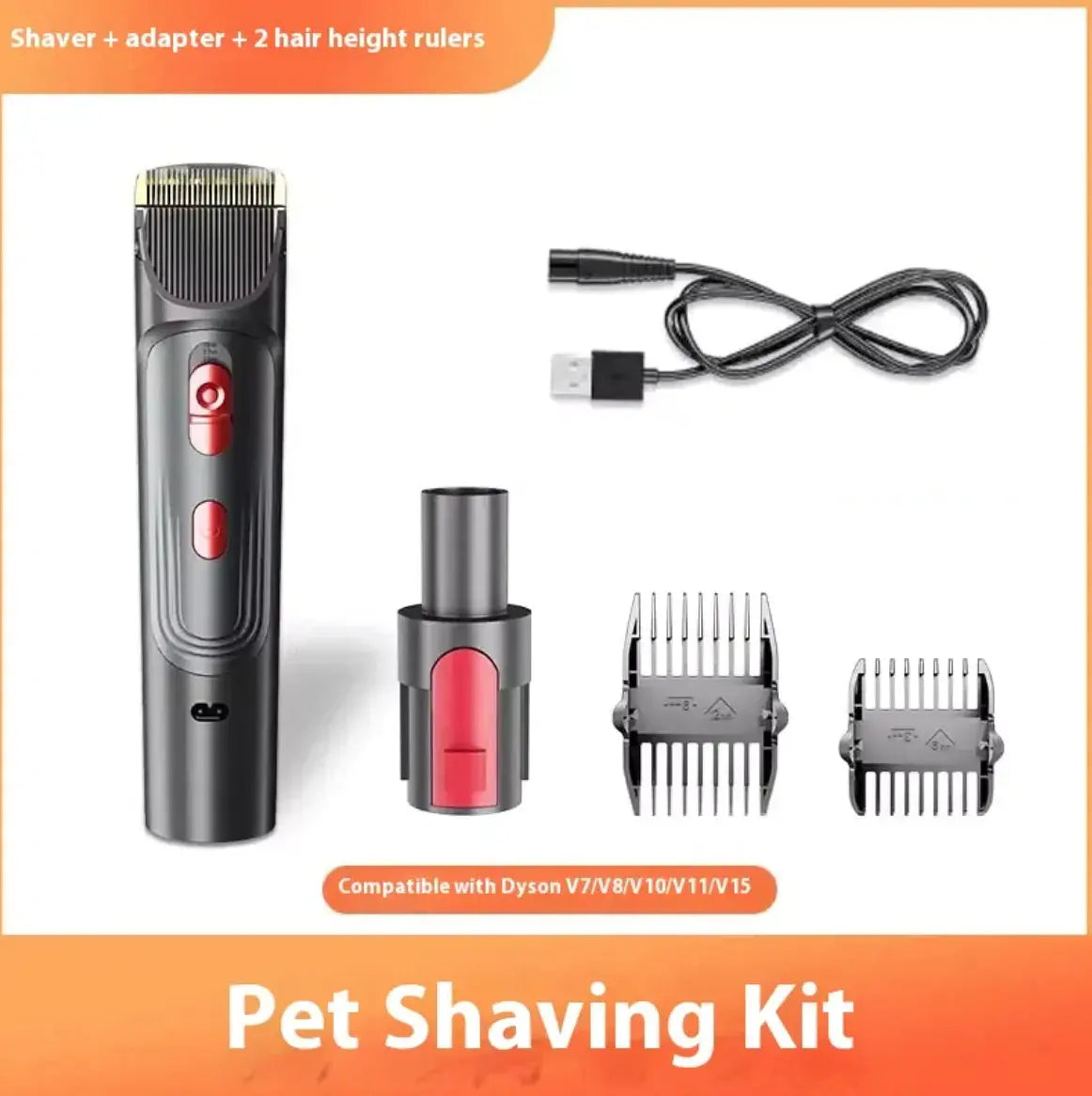 Full Series Pet Shaver Comb Suit with Hair Suction Head for Dogs and Cats My Store