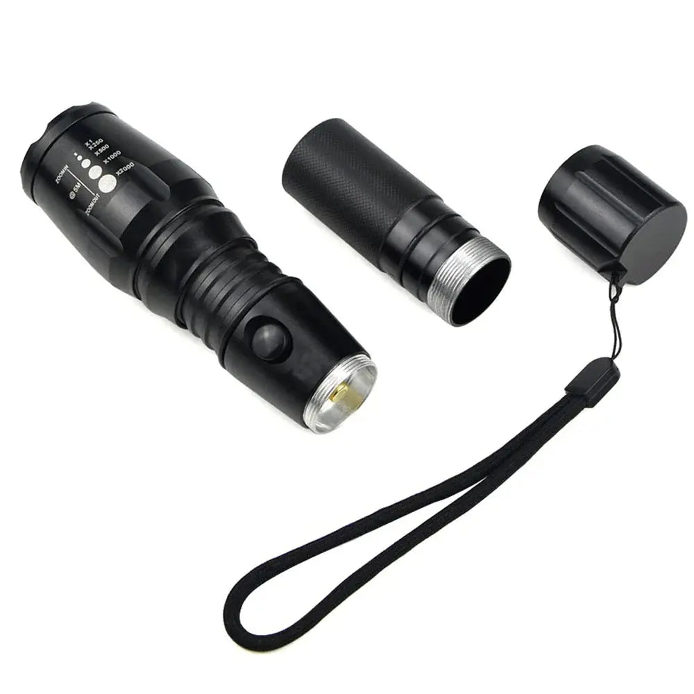 Super-Bright 90000LM LED Tactical Flashlight 5 Modes Zoomable Torch Searchlight My Store