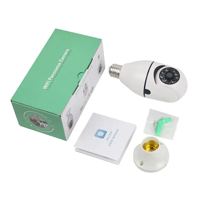 360° 1080P IP E27 Light Bulb Camera Wi-Fi IR Night Smart Home Wireless Security My Store