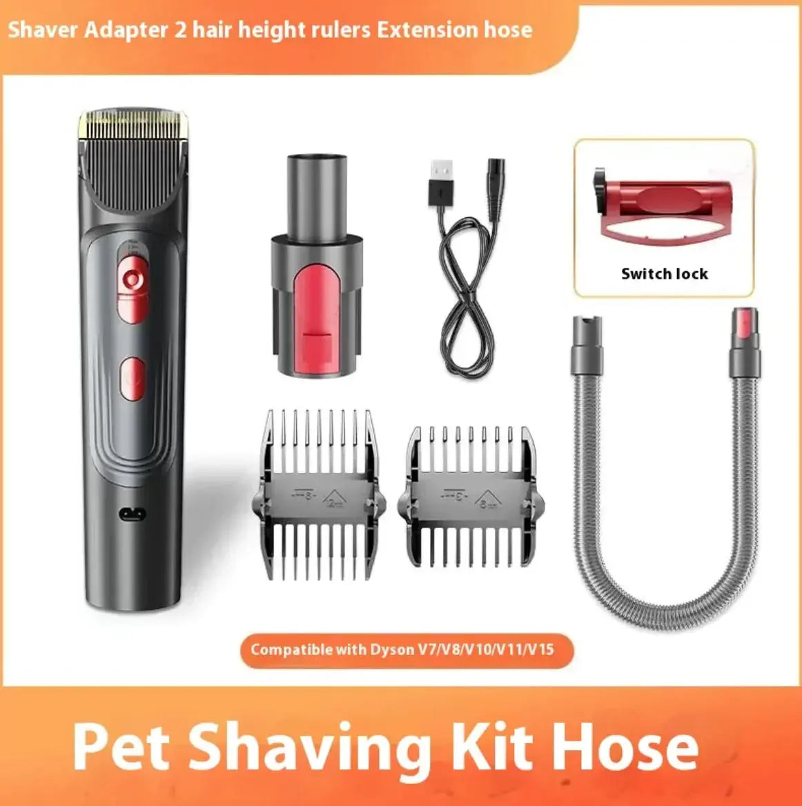 Full Series Pet Shaver Comb Suit with Hair Suction Head for Dogs and Cats My Store