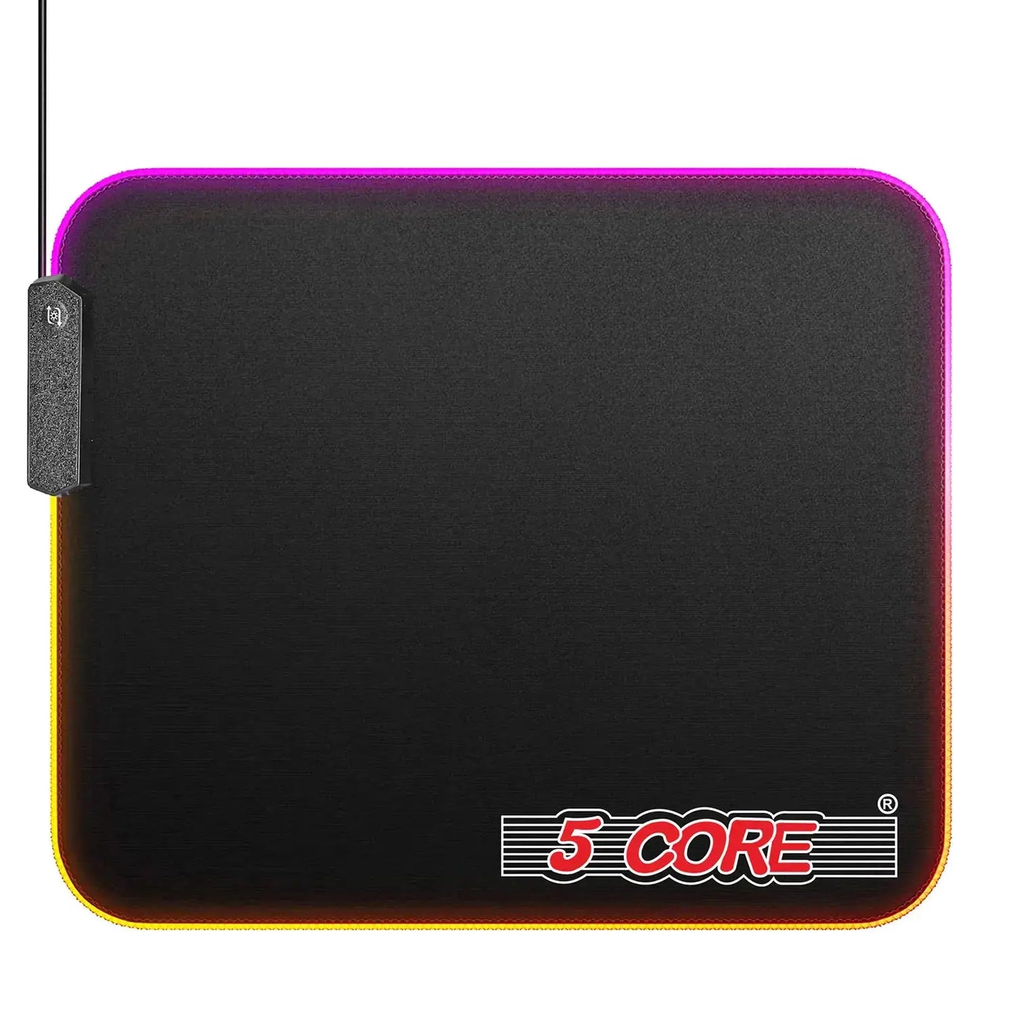 5 Core Gaming Mouse Pad RGB 12 Light Modes 2 Zone Desk Mouse Mat w Rubber Base My Store