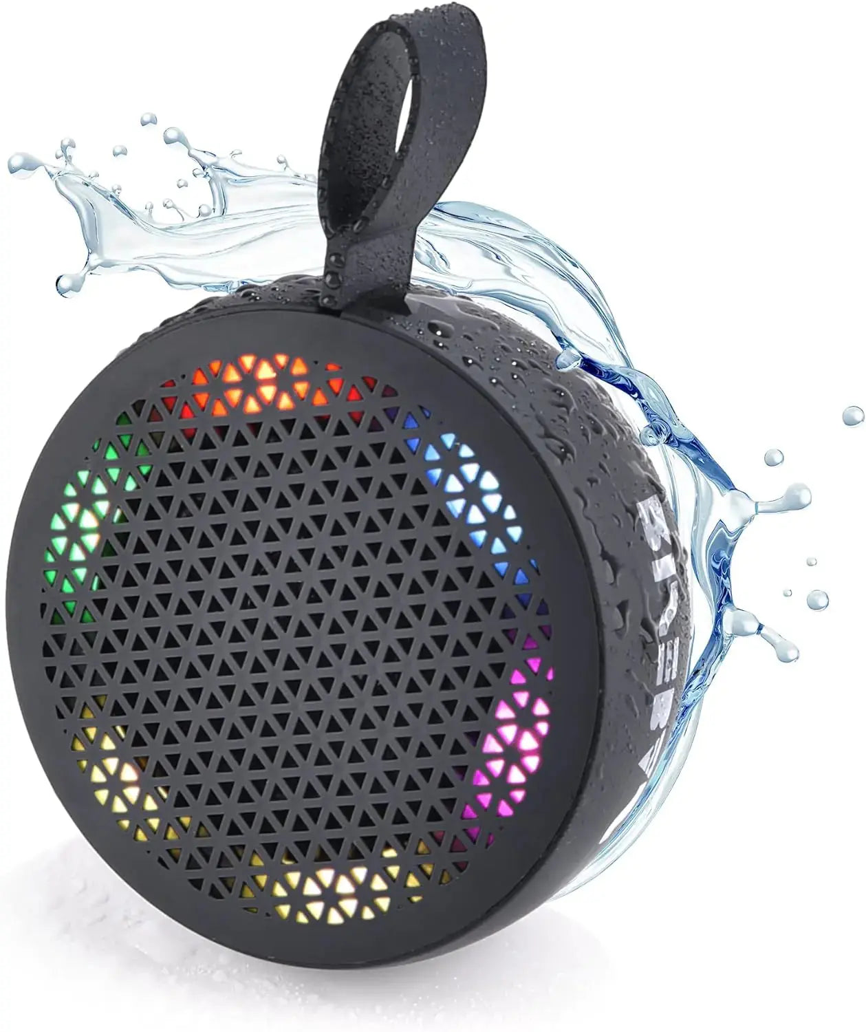 RISEBASS Water Resistant Bluetooth Shower Speaker, Handsfree Portable Speakerphone Control Buttons with LED Light, True Wireless Stereo for Bathroom, Kitchen, Hiking, Kayak, Beach, Gifts My Store