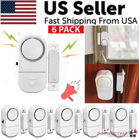 6 PCS WIRELESS Home Window Door Burglar Security ALARM System Magnetic Sensor My Store