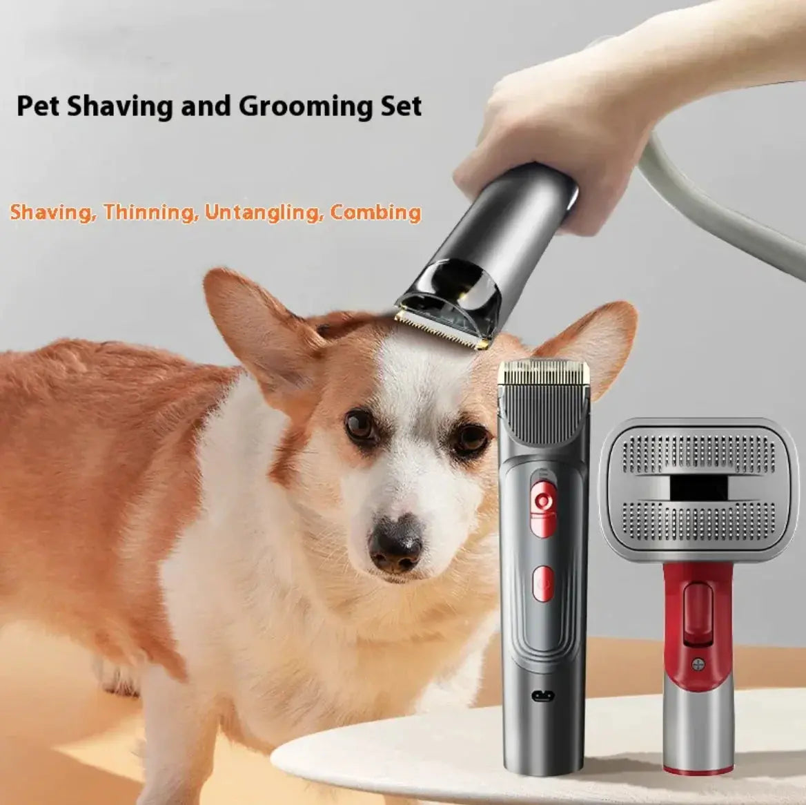 Full Series Pet Shaver Comb Suit with Hair Suction Head for Dogs and Cats My Store