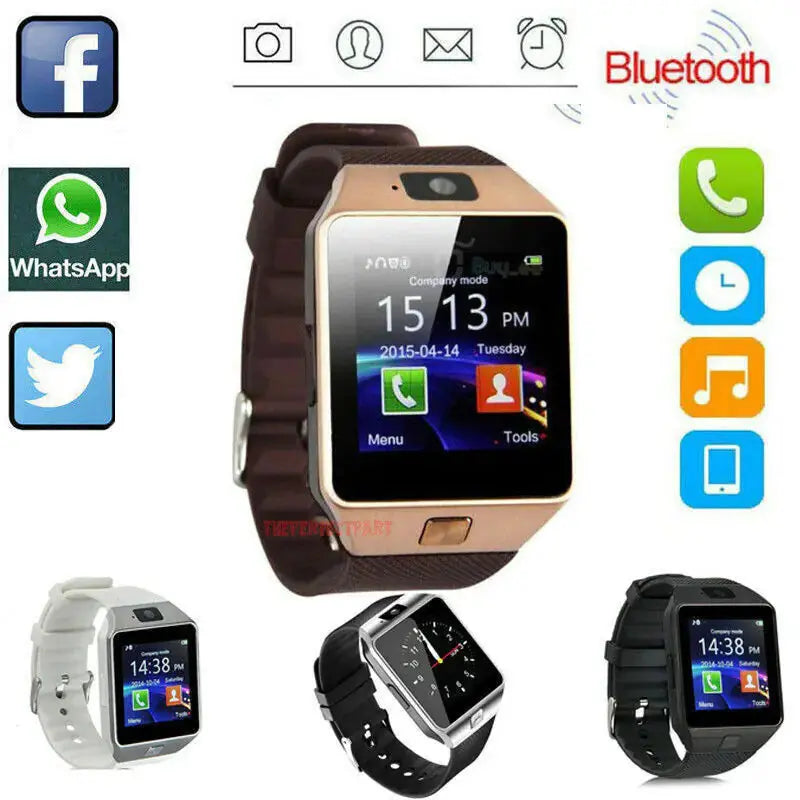 Bluetooth Smart Watch w/Camera Waterproof Phone Mate For Android Samsung iPhone My Store