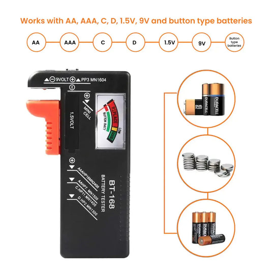 Battery Tester Checker Universal My Store