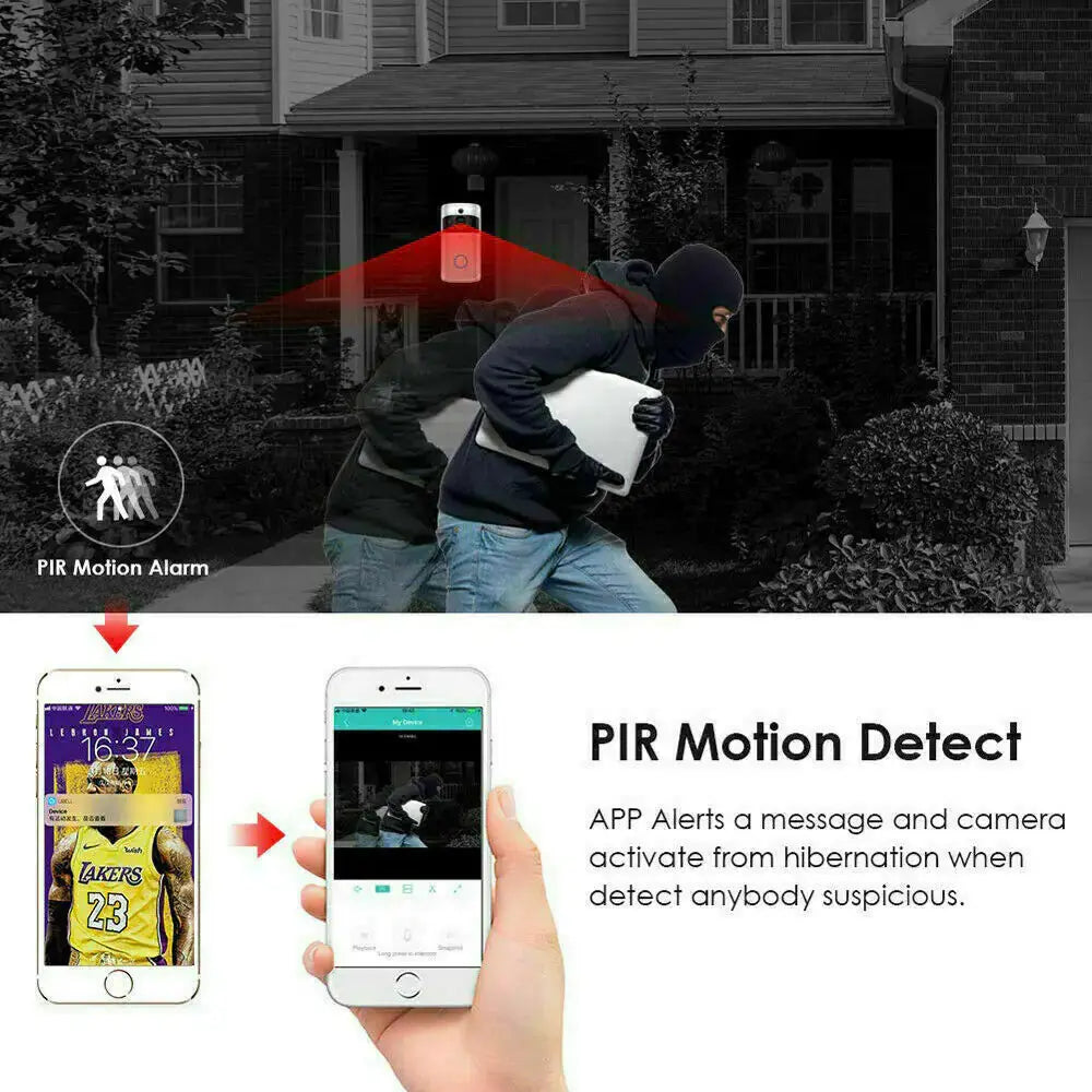 Smart Wireless WiFi Video Doorbell Phone Door Ring Intercom Security Camera Bell My Store