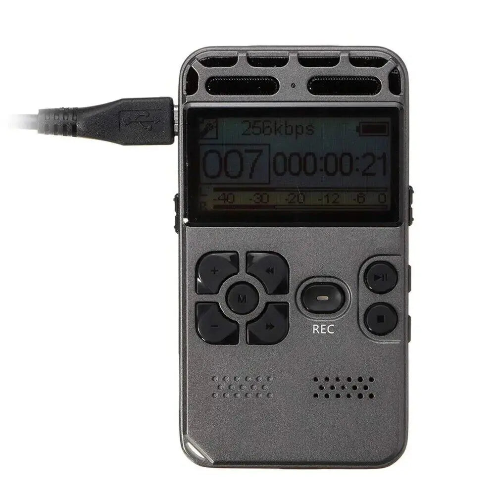 64GB Rechargeable LCD Digital Audio Sound Voice Recorder Dictaphone MP3 Player My Store