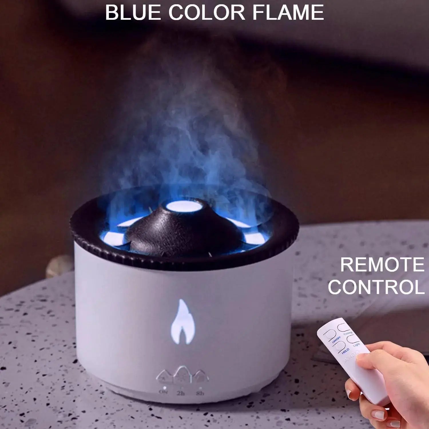 Volcano Diffuser for Essential Oils Aromatherapy Humidifier Auto Shut Off White My Store