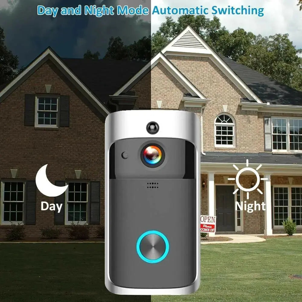 Smart Wireless WiFi Video Doorbell Phone Door Ring Intercom Security Camera Bell My Store