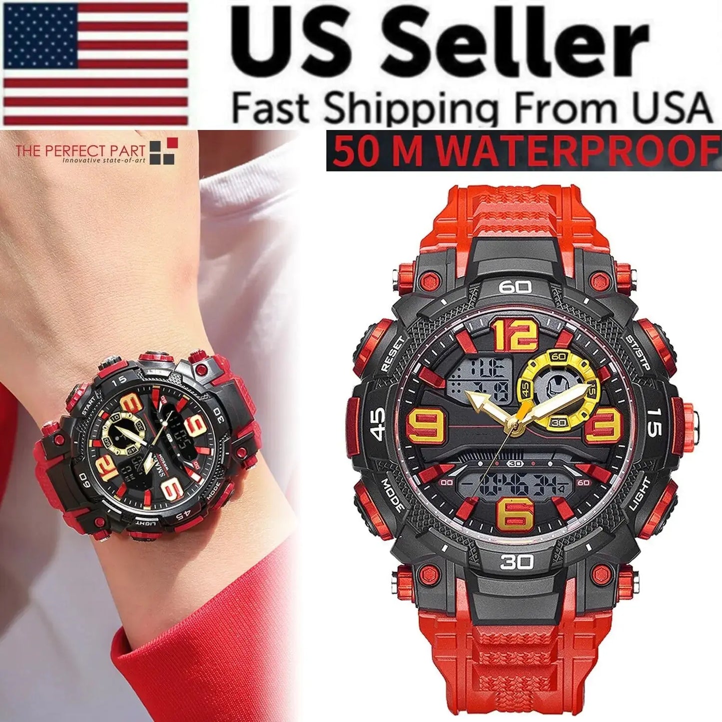 Military Men Watch Fashion Sport Outdoor G Wristwatch Male Digital Stopwatch My Store