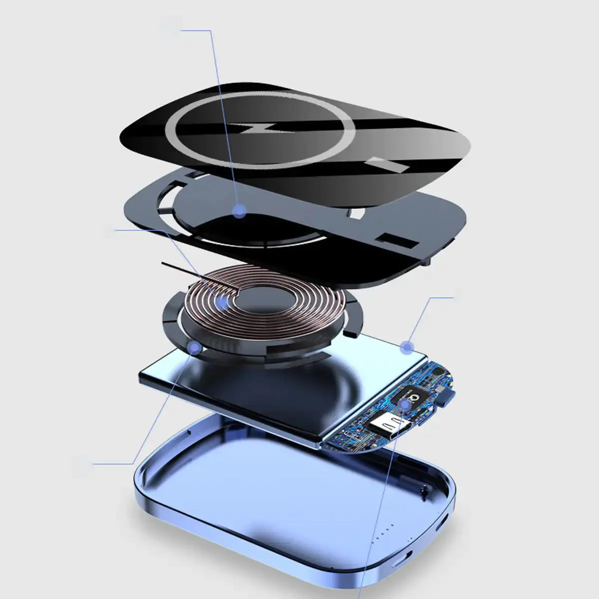 Chargomate Magnetic Portable Wireless Charger And Power Bank For Apple And Android My Store