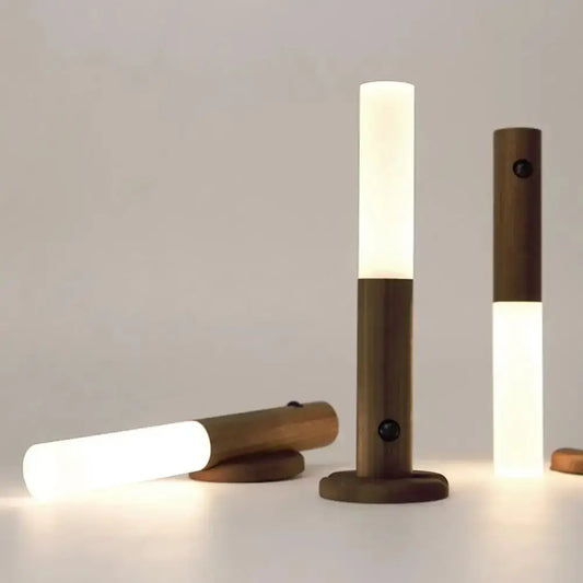 Rechargeable Wooden LED Night Light for Home My Store